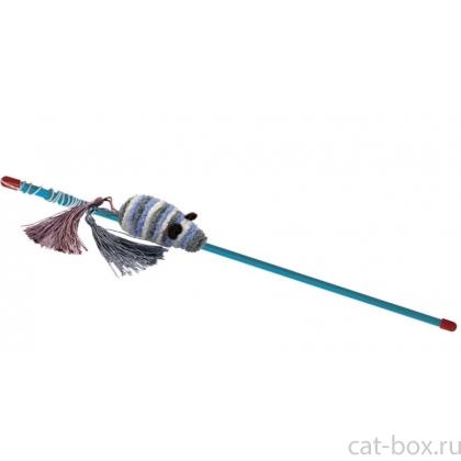 Удочка-дразнилка "Мышка полосатая"  50 см (C4020)-0