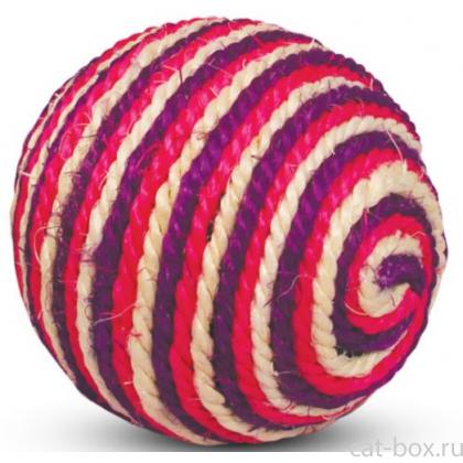 Игрушка для кошек из сизаля "Шарик", d9,5см-0