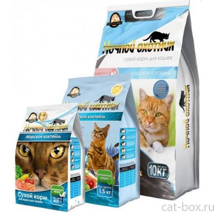Сухой корм для кошек, "Морской коктейль"-0