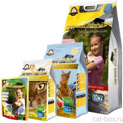 Сухой корм для кошек, курица и рис-0