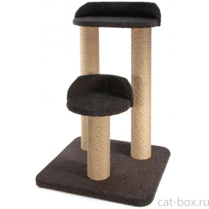 Игровой комплекс «Лофт» с двумя лежанками, 51*51*67 см, джут, ковролин-0