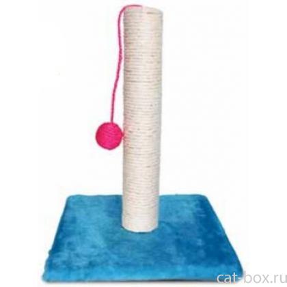 Когтеточка на подставке с шариком, 30*30*40 см (820S)-0