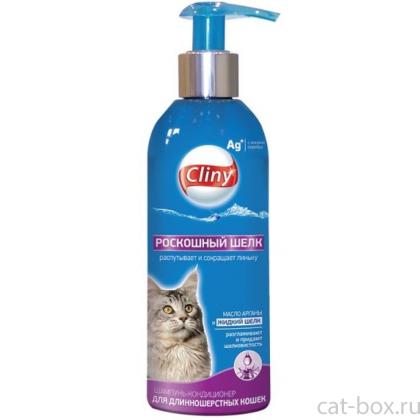 Роскошный шелк Шампунь-кондиционер для кошек с длинной шерстью-0