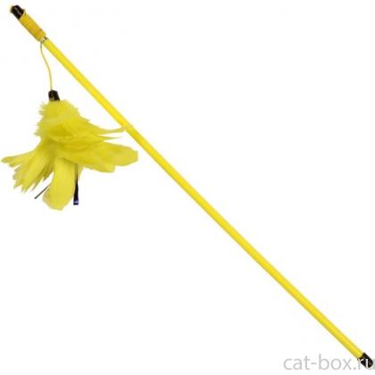 Удочка-дразнилка "Жёлтые перья", 48 см (C4014)-0