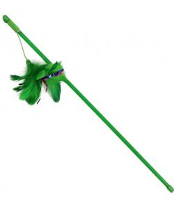 Удочка-дразнилка "Зеленые перья", 48 см (C4012)