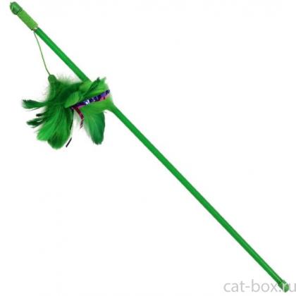 Удочка-дразнилка "Зеленые перья", 48 см (C4012)-0
