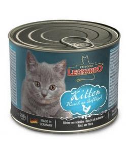 Консервы для котят Leonardo "Quality Selection Kitten Rich In Poultry" с птицей