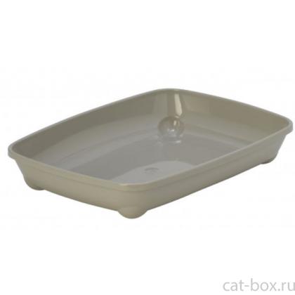 Туалет-лоток для кошек малый Artist Small, 37*28*6 см, теплый серый-0