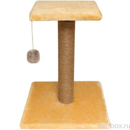 Стойка-когтеточка №6 с полочкой, джут, 36*36*45см  (Щг-16300)-0