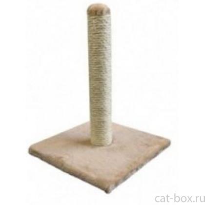 Когтеточка-столбик "Клаудиа" 29*29*39см, бежевая-0