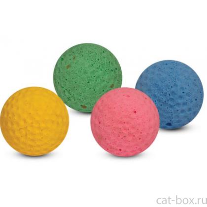 Игрушка для кошек "Мяч для гольфа", 4см, 1 шт.-0