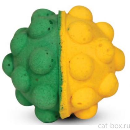 Игрушка для кошек "Мяч-мина" двухцветный, 4,5см, 1 шт.-0