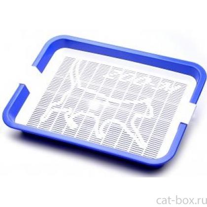 Туалет-лоток "Котёнок" с сеткой, 24*33 см-0