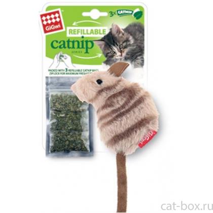 Мышка с кошачьей мятой, 10 см (75382)-0