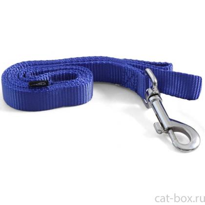 Поводок синий из нейлона, 1,5*120 см (HL10S)-0