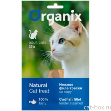 Лакомство для кошек "Нежное филе трески, приготовленное на пару" 100% рыба-0