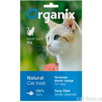 Лакомство для кошек "Нежное филе тунца, приготовленное на пару" 100% рыба-0