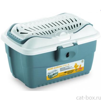 Переноска MINI Gulliver синяя (до 2,5 кг), 40*30*24 см-0