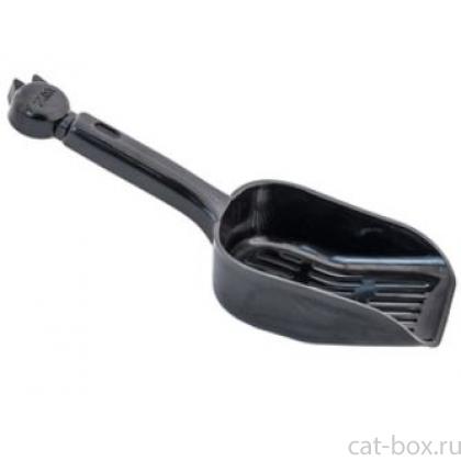 Совок с мелкой сеткой 9*25*4см, черный-0