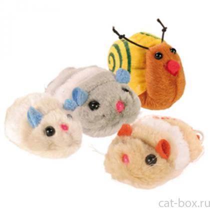 Игрушка для кошек 1 механическая зверюшка, 8 см (4089)-0