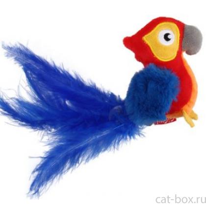 Игрушки для кошек Попугай со звуковым чипом, 12см (75459)-0