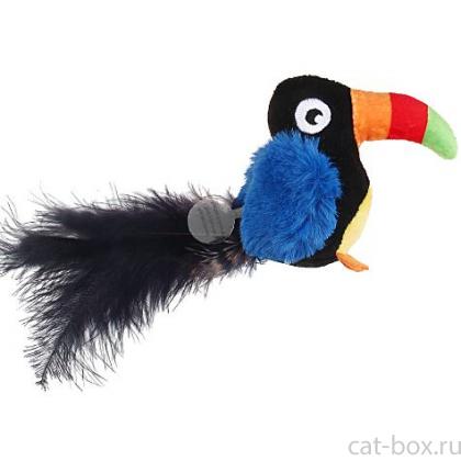 Игрушки для кошек Тукан со звуковым чипом, 10см (75463)-0