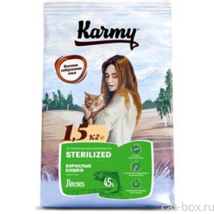 Сухой корм для стерилизованных кошек и кастрированных котов с лососем 73312 -0