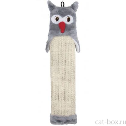 Когтеточка "Сова" сизаль, серая, 51*11 см-0