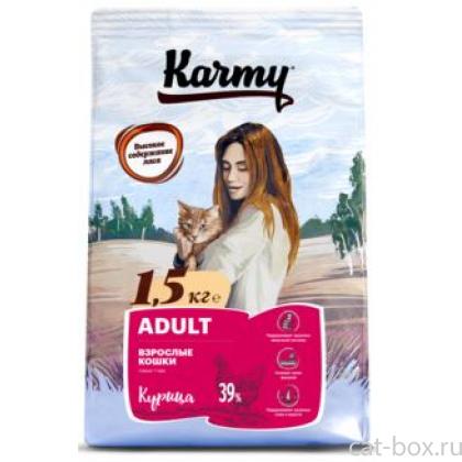 Сухой корм для взрослых кошек старше 1 года с курицей 73303 -0