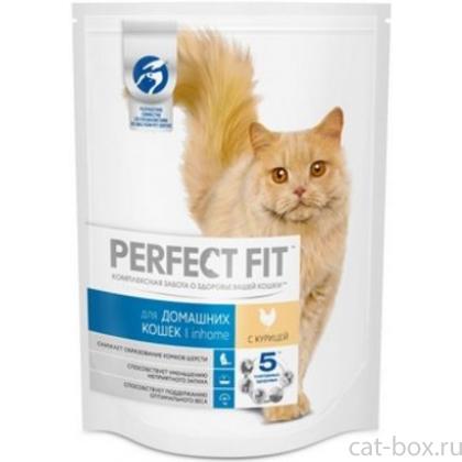 Сухой корм для домашних кошек, с курицей (PERFECT FIT Inhome)-0