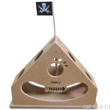 Занимательная игрушка для кошек "Пирамида с маятником", 30*8*23,5см-0