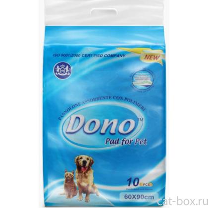 Пелёнки гелевые DONO PET PAD с феромонами 60x90см 10шт.-0