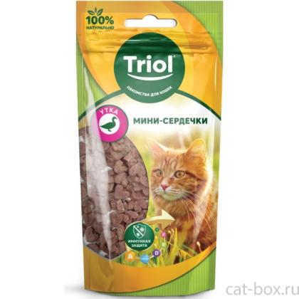 Мини-сердечки из утки для кошек-0