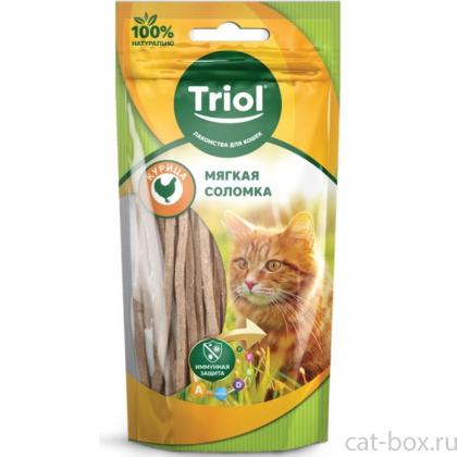 Мягкая соломка из курицы для кошек-0