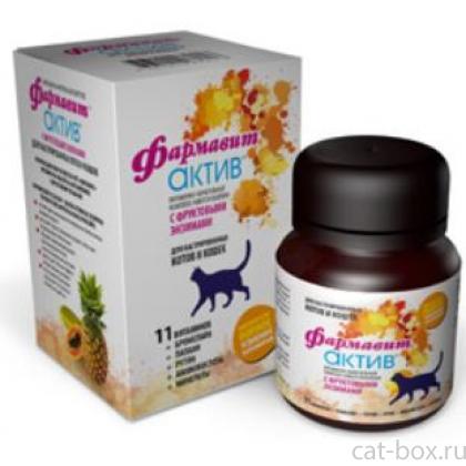 Фармавит Актив витамины для кастрированных котов и кошек 60 таб.-0