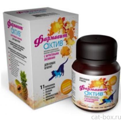 Фармавит Актив витамины для кошек и котят 60 таб.-0