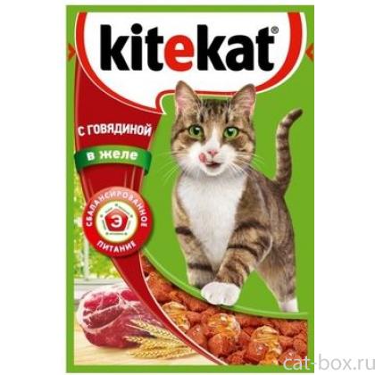 Паучи с говядиной в желе для  кошек-0