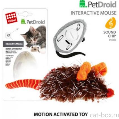 Игрушка для кошек интерактивная мышка, 9см (75359)-0