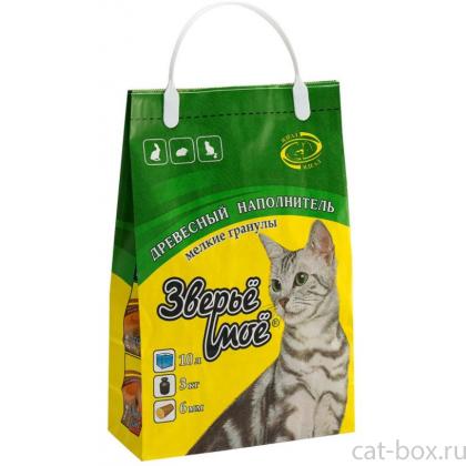 Древесный наполнитель мелкие гранулы 10 л-0