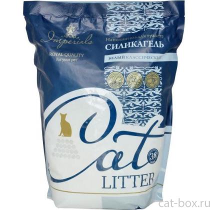 Силикагелевый наполнитель для кошачьего туалета (белые кристаллы) 3,8л-0