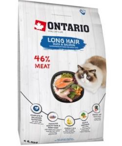 Для длинношерстных кошек с уткой и лососем (Ontario Cat Longhair)