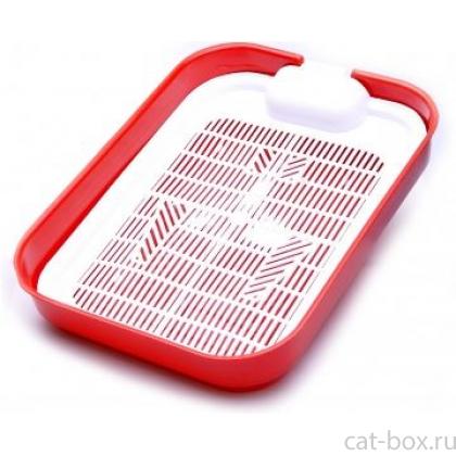 Туалет-лоток S Для Котят с сеткой, 24*34см-0