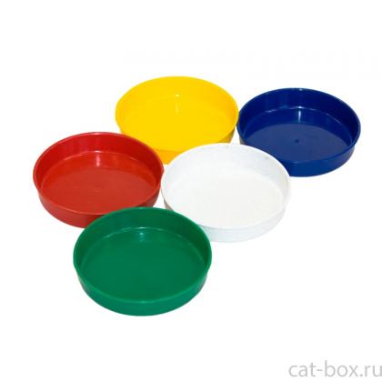 Миска для кошек пластиковая, 13,5 см -0