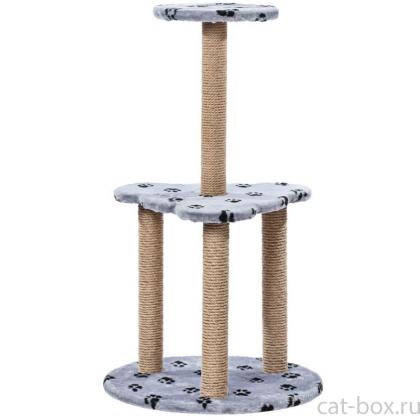 Когтеточка для кошек «Ромашка» меховая, 60*106 см, джут-0