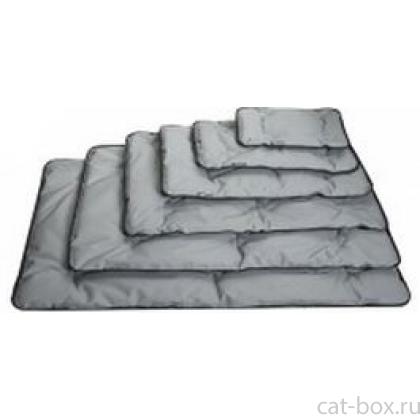 Подстилка прямоугольная стёганая серая-0