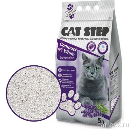 Комкующийся минеральный наполнитель, лаванда Compact White Lavеnder, 5л-0