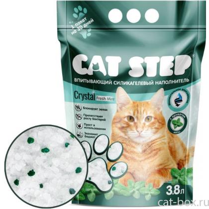 Наполнитель силикагелевый с ароматом мяты Crystal Fresh Mint, 3,8л-0