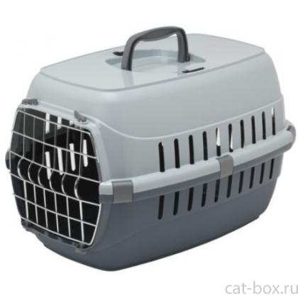 Переноска Roadrunner с металлической дверцей, 55,9 x 36,9 x 34,9 см, серая-0