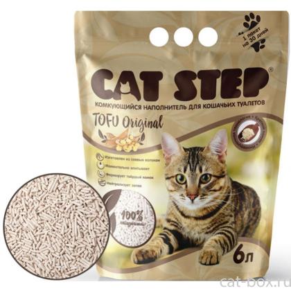 Комкующийся наполнитель растительный TOFU Original 6л (соевые волокна), 6л-0