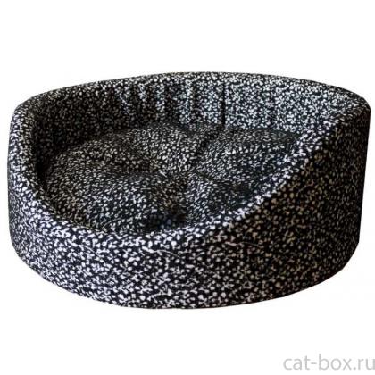 Лежанка круглая с матрацем мебельная ткань (75141)-0